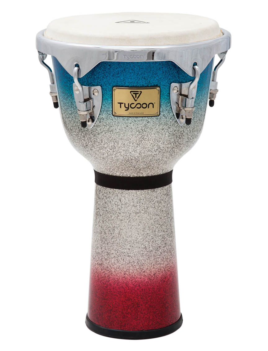 755168 12 in. Master Platinum Tri-Fade Series Djembe