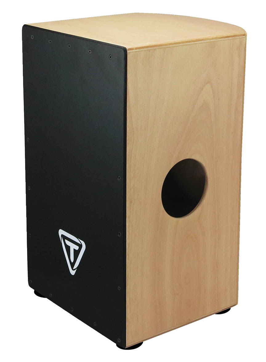 755236 29 Roundback Series Cajon with Black Makah Burl Front Plate