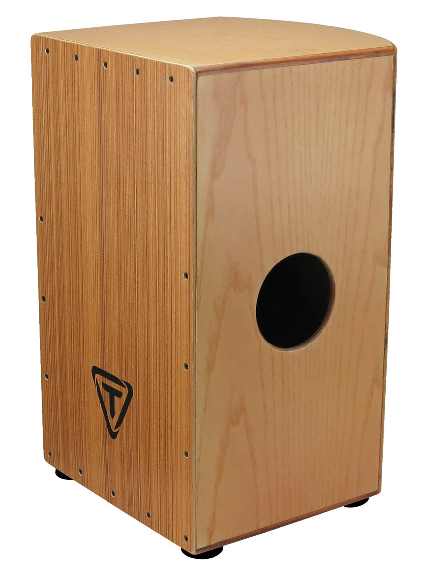 755237 29 Roundback Series American Ash Cajon with Zebrano Front Plate