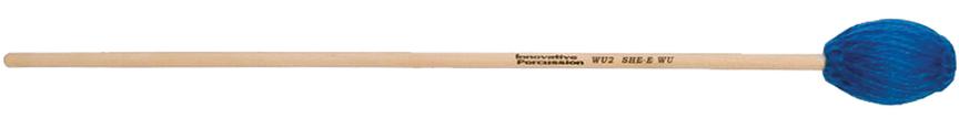 Innovative Percussion 3707500 Medium Soft Marimba Mallets - Electric Blue Yarn & Birch