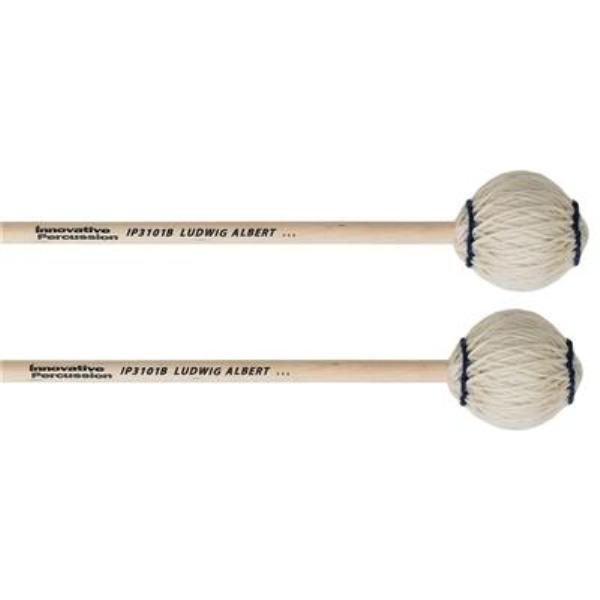 Innovative Percussion 3707312 Extra Soft Marimba Mallets - Off-White Yarn & Birch