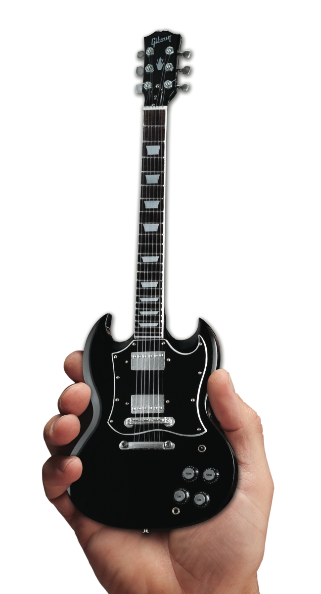 Picture of Axe Heaven Guitars 328087 Gibson SG Standard Ebony Mini Guitar Replica