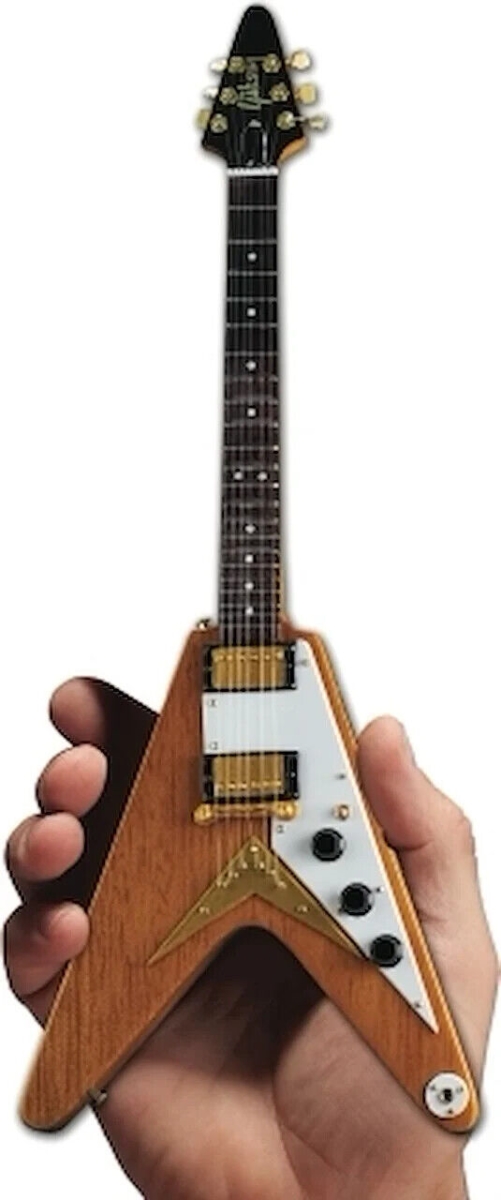 Picture of Axe Heaven Guitars 328093 Gibson 1958 Korina Flying V Mini Guitar Replica