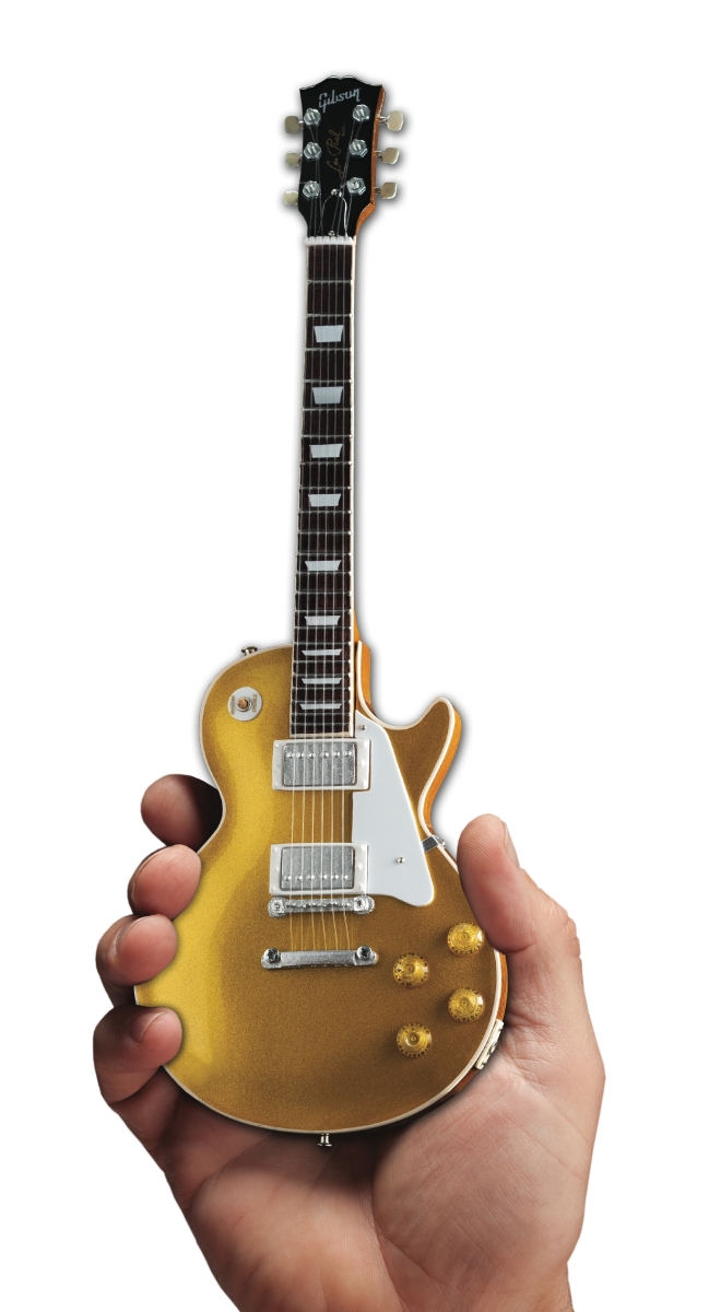 Picture of Axe Heaven Guitars 328083 Gibson 1957 Les Paul Top Mini Guitar Replica, Gold