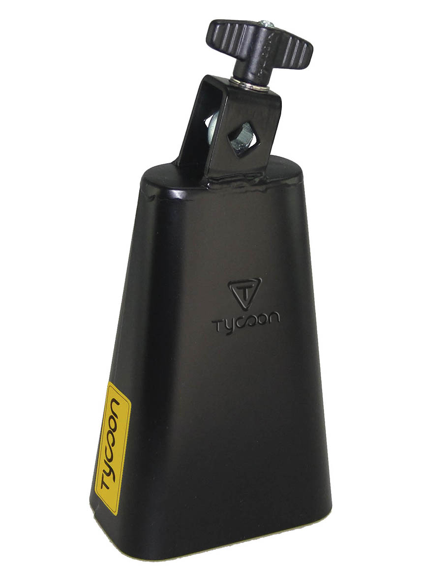 750694 6 in. Percussion Powder Coated Cowbell, Black