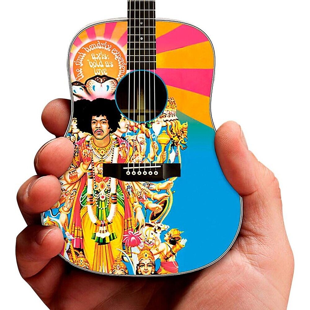 Picture of Axe Heaven 149762 Jimi Hendrix Axis Bold as Love Acoustic Miniature Guitar Replica