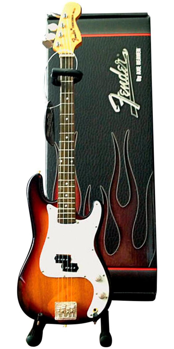 Picture of Axe Heaven 149844 Fender Precision Bass Sunburst Miniature Guitar Replica Collectible
