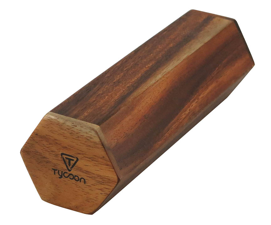 158616 8 in. Hex-Jam Shaker with Jamjuree Wood