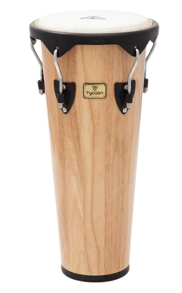 158660 10 in. Percussion Ashiko Natural Finish with Black Hardware