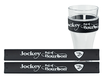 Picture of iConic 2M-B08-1008 Jb Jockey Full of Bourbon Slap Band, Black Band & White Letters - Pack of 2