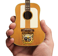 Picture of iConic 2M-S09-5007 Sublime Acoustic Small Sun Face & Logo Mini Guitar Replica