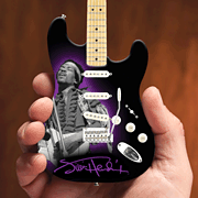 Jimi Hendrix Mini Guitar Replica - Multicolor - 1:4 Scale - Handcrafted
