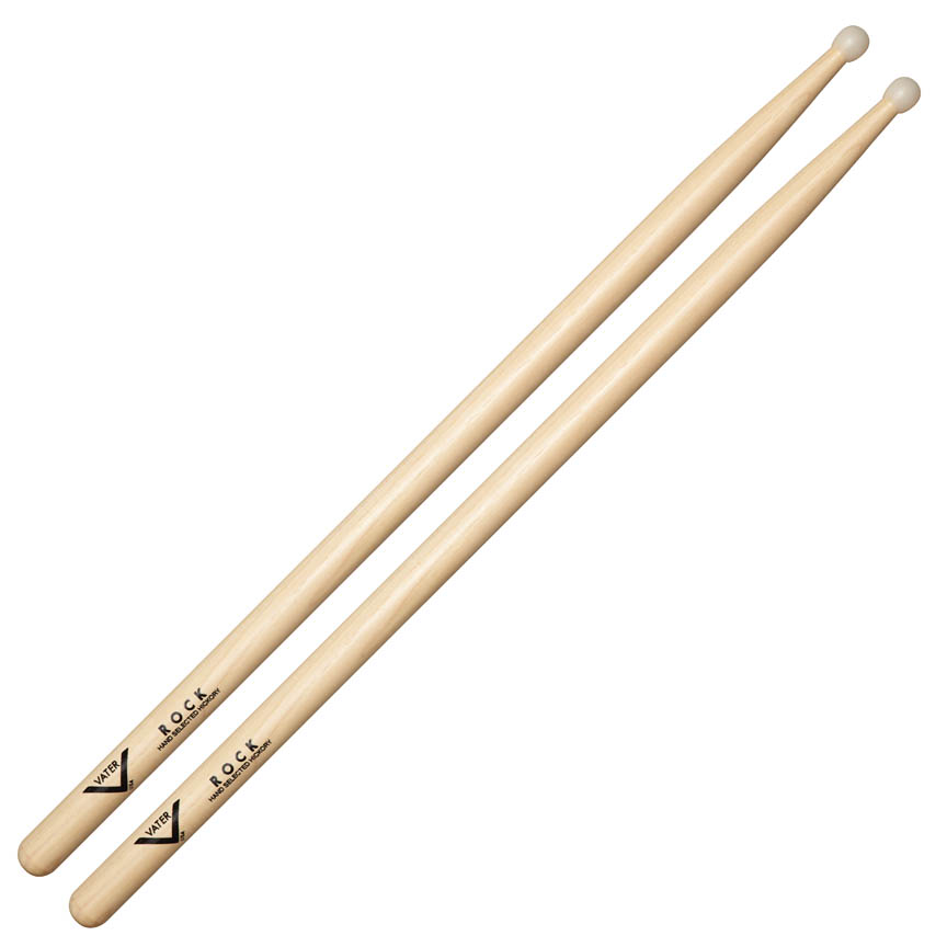 Rock with a Nylon Tip Hickory Drumsticks