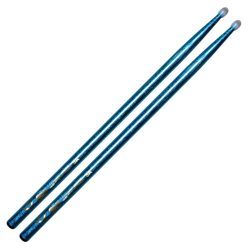 VCB5AN Color Wrap 5A Blue Sparkle Nylon Tips Drumsticks