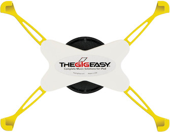 Picture of GigEasy SM2-YE-W Mic Stand Mount for iPad 2 3 4 Yellow Arms & White Body