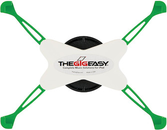 Picture of GigEasy SM2GRW Mic Stand Mount for iPad 2 3 4 Green Arms & White Body