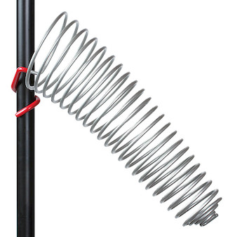 Swirlyshtick Holder - Silver - 1 in. - Durable Steel with PVC Coating