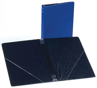 Picture of Marlo Plastics 50RB Choral Folder Blue Octavo Size with String Stays & Diagonal Pockets