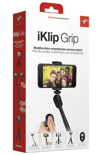 Picture of IK Multimedia IPIKLIPGRIP iKlip Grip Multifunction Smartphone Camera Stand