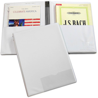 Picture of Marlo Plastics 60SW 9.25 x 12 in. Choral Folder with Elastic Ties & Pockets&#44; White