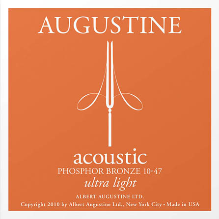 Picture of Augustine HLACOUSTICULTLIGHTPK Ultra Light 10-47 Acoustic Phosphor Bronze Guitar Strings - 12 Piece
