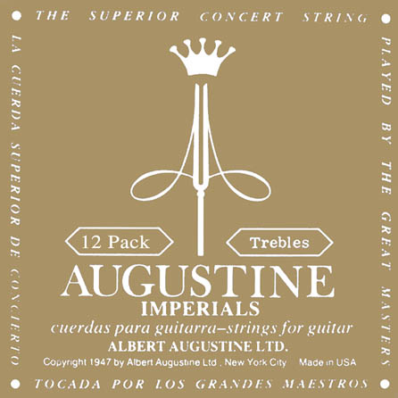 Picture of Augustine HLSETIMPTREBLESPK Imperial Trebles Very High Tension Nylon Guitar Strings&#44; Pack of 12