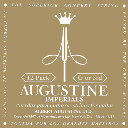 Picture of Augustine HL3IMPERIALPK Single Imperial G or 3rd Nylon Guitar Strings&#44; Pack of 12