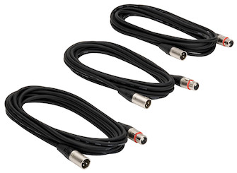 SAMC18 18 ft. Microphone Cable - Pack of 3