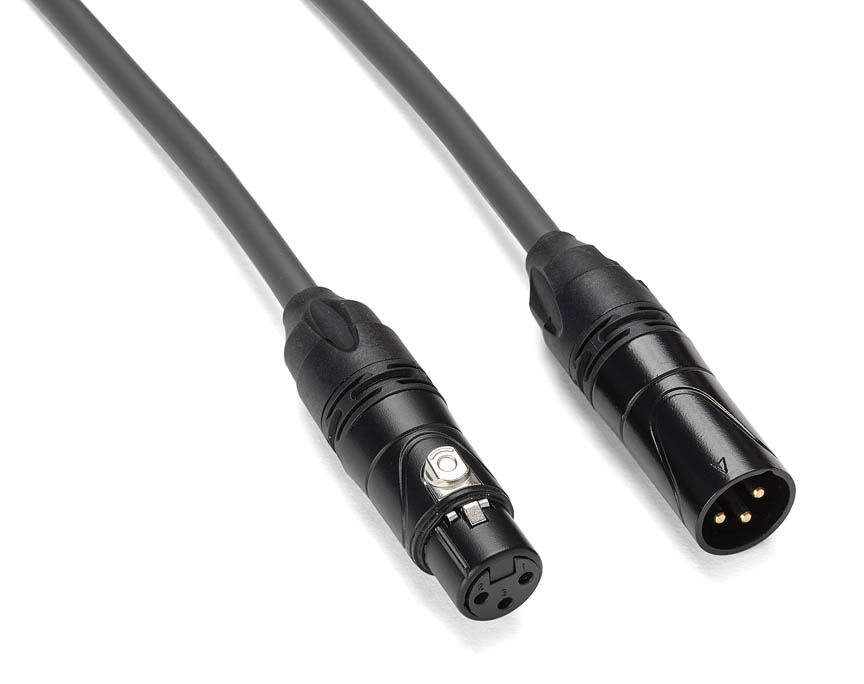 SATPMQ15 Tourtek Pro 15 ft. XLR Quad Core Microphone Cable Gold Plug