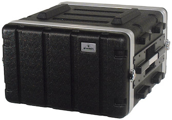 Grundorf ABS-R0616B 6 Space Protective Amp Rack Case