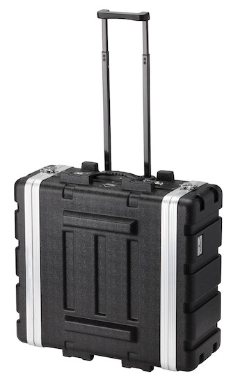 Grundorf ABS-R0416CB 3 Space Protective Amp Rack Case with Wheels