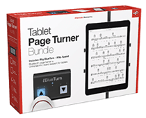 CBBTXPHCDIN Irig Blueturn Plus iKlip Xpand Bundle Tablet Page Turner Bundle