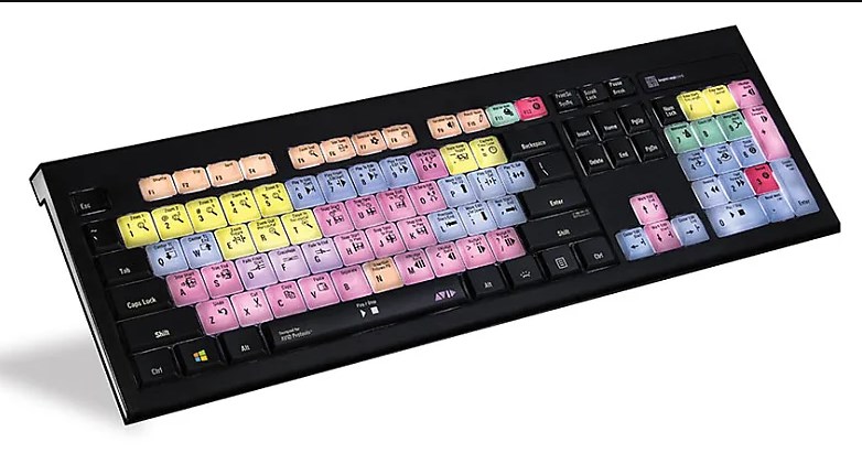 Picture of Avid 99007405800 Media Composer Logickeyboard Astra Backlit PC Keyboard