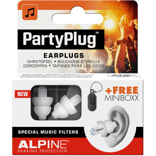 Picture of Alpine 111.21.650PK Partyplug Earplugs&#44; White - Pack of 6