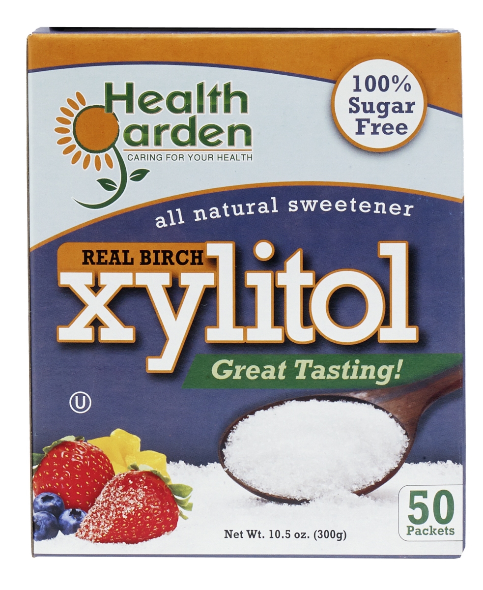 Picture of Health Garden 857722006076 Real Birch Xylitol All Natural Sweetener  50 count 