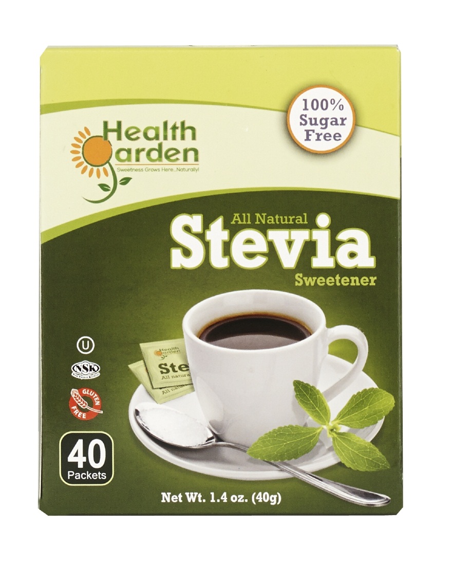 Picture of Health Garden 857722006113 Stevia All Natural Sweetener  40 count 