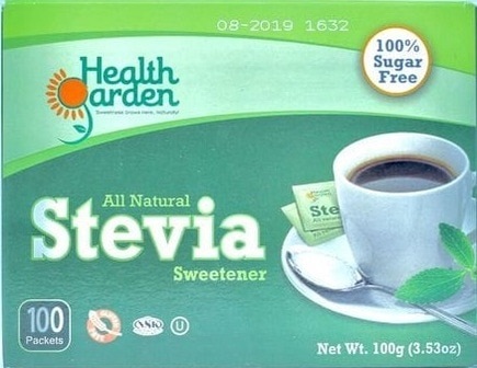 Picture of Health Garden 857722006120 Stevia All Natural Sweetener  100 Count 