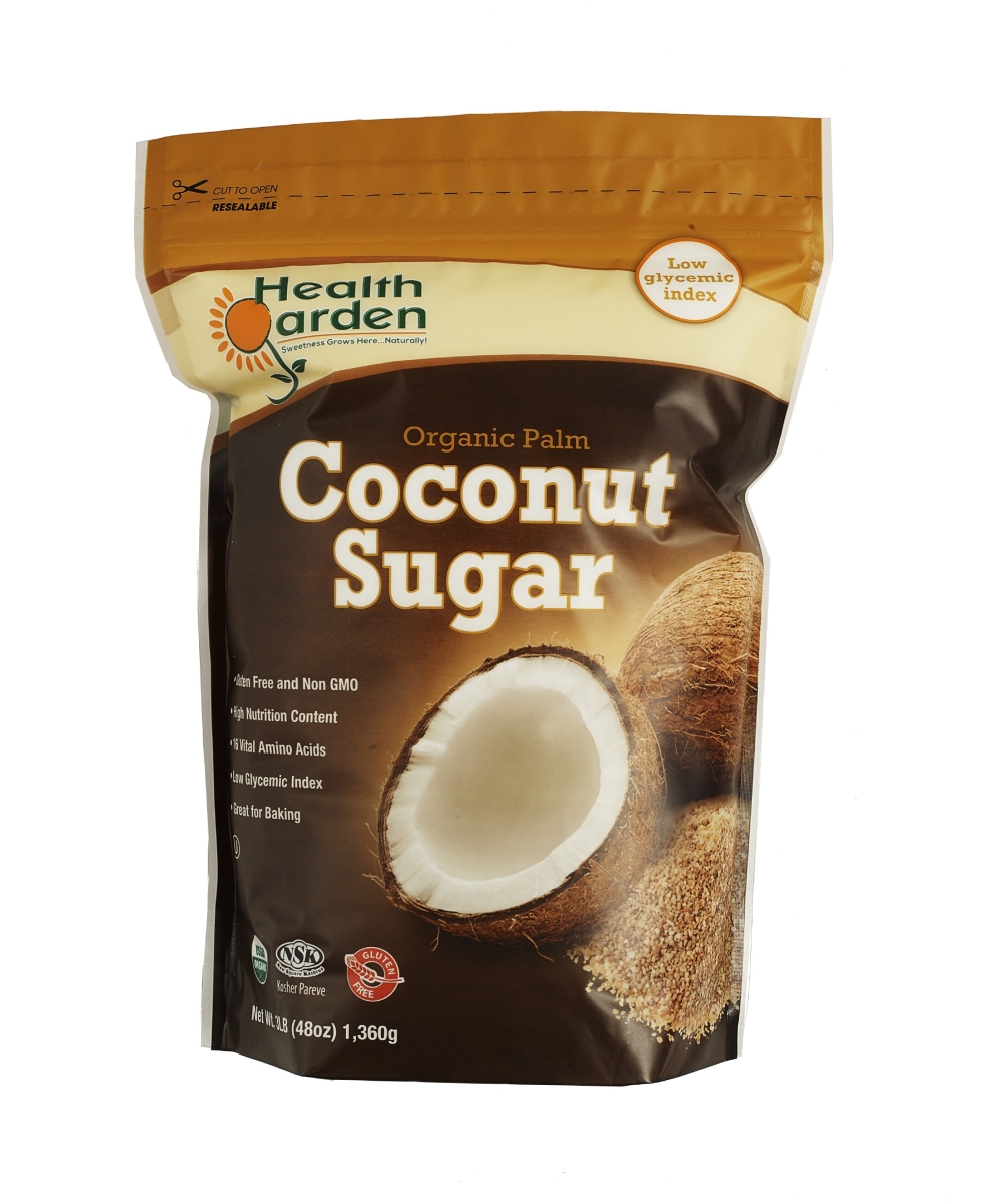 Picture of Health Garden 857722006182 Organic Palm All Natural Sweetener Coconut Sugar  3 lbs 