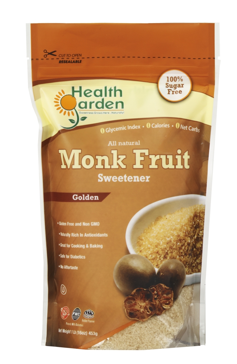 Picture of Health Garden 857722006212 Monk Fruit Golden All Natural Sweetener  1 lbs 