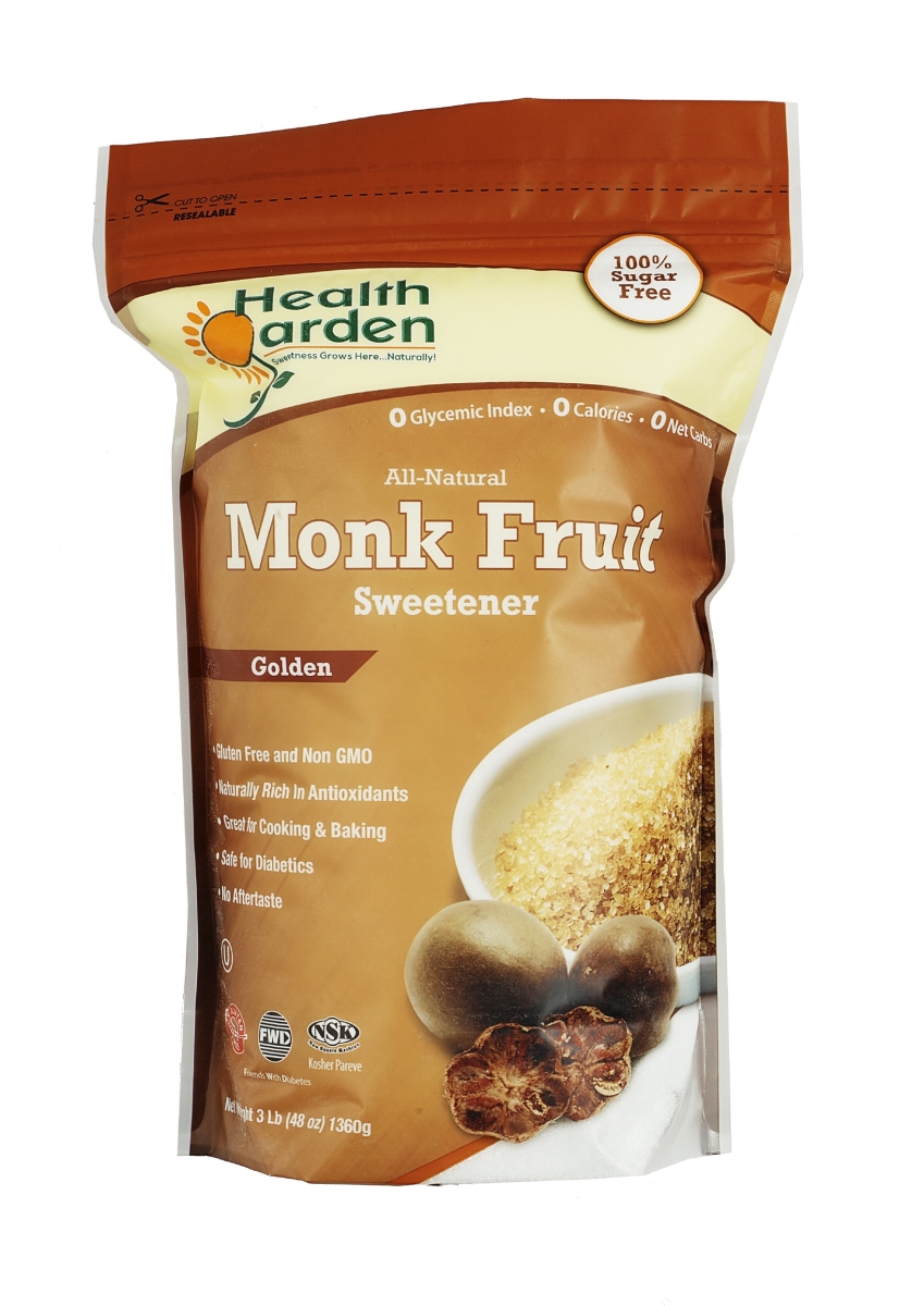 Picture of Health Garden 857722006229 Monk Fruit Golden All Natural Sweetener  3 lbs 