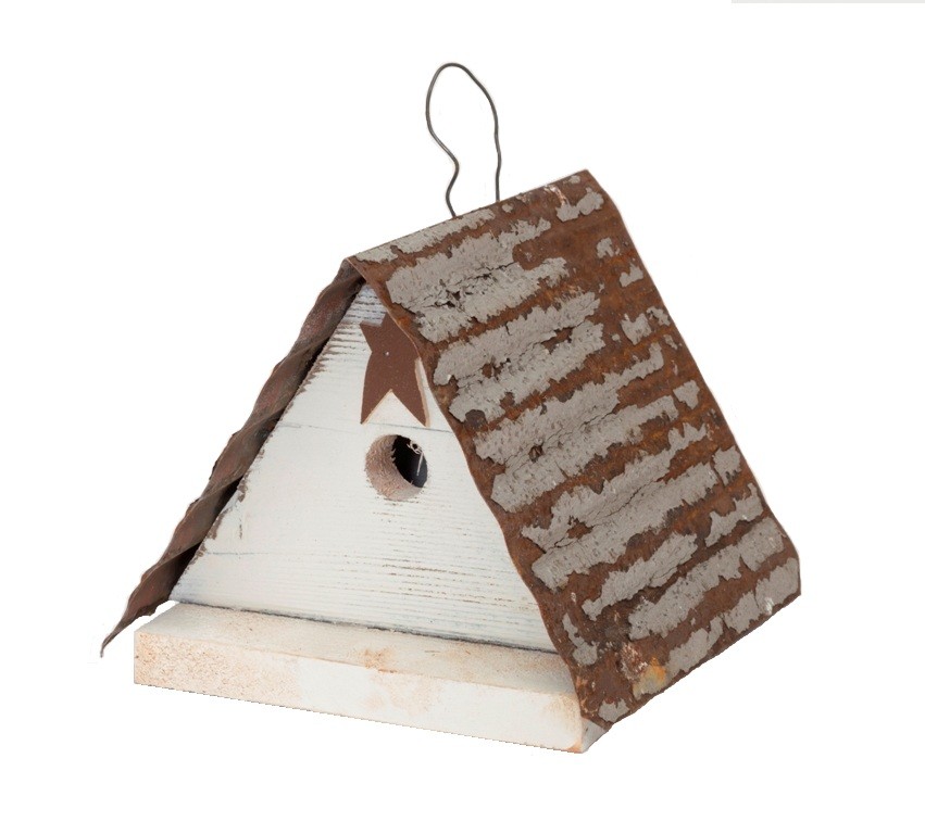 Picture of Home Bazaar HBA-1006S Friendsville Wren House, White