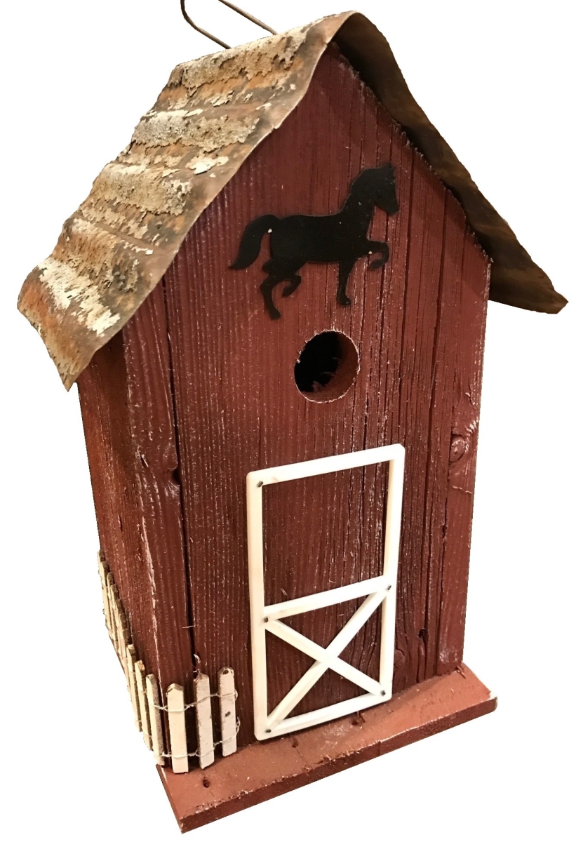 Picture of Home Bazaar HBA-1014RS Summitville Stable Birdhouse, Red