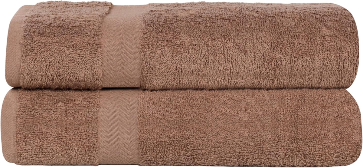 450GSM BSHEET LA Superior Cotton Large Bath Towel Sheet Set, Latte - 2 Piece