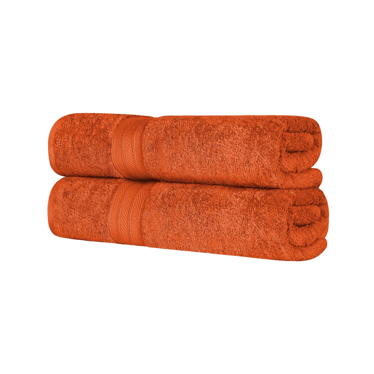 700GSM BSHEET SS Cotton Heavyweight Absorbent Plush 2 Piece Bath Sheet Set, Sandstone - 27 x 54 in.