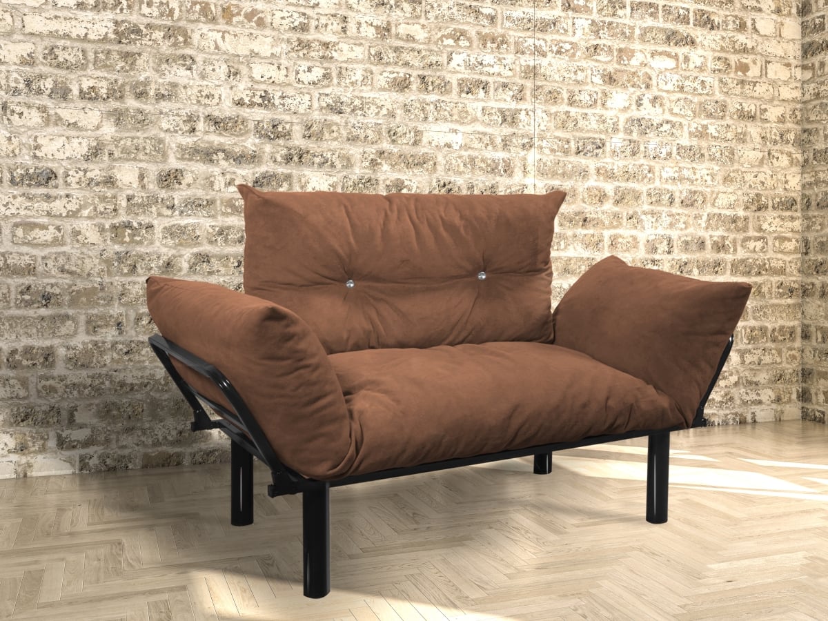 HD-ON10EV-ADA-BRW-2 Ada Loveseat Sofa, Brown