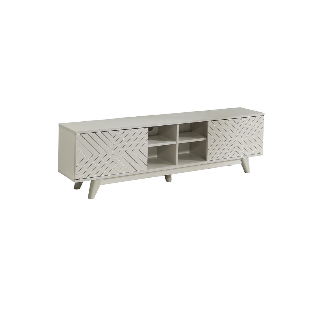 12 x 67 x 14 in. Lina TV Unit, Grey