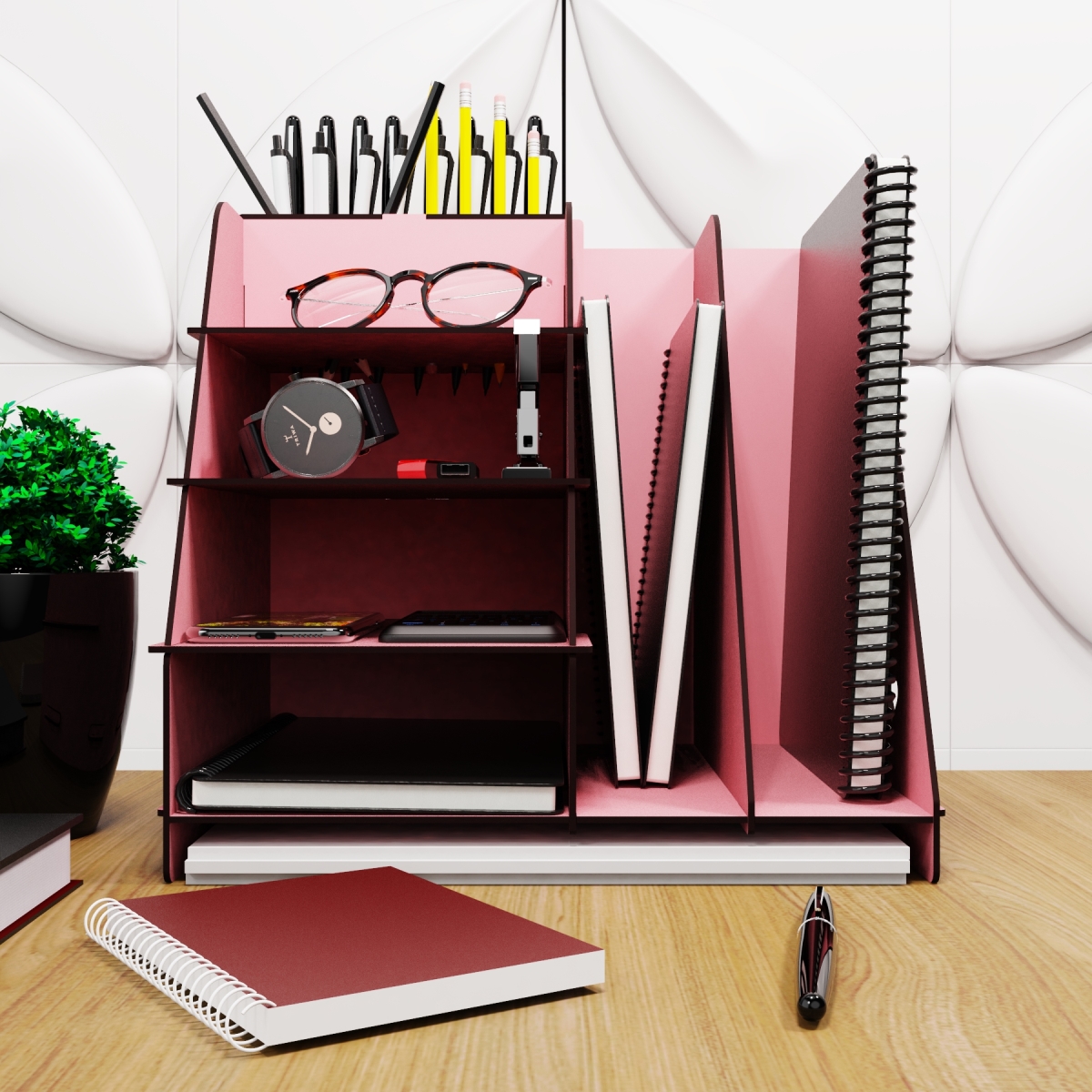 Picture of Furnia HD-ON70SF-LOVEORGZ-PEMBE Love Organizer&#44; Pink