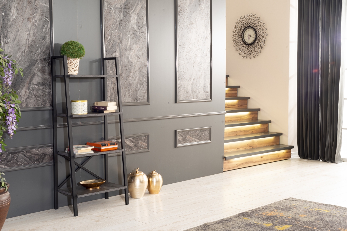 Leon Bookcase, Grey