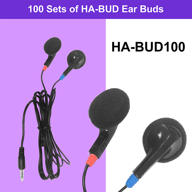 Picture of HamiltonBuhl HA-BUD100 Ear Buds with Foam Cushions - 100 Piece