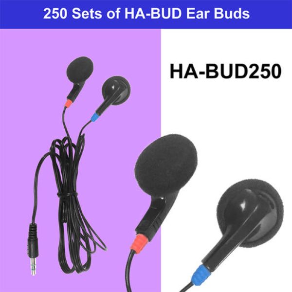 Picture of HamiltonBuhl HA-BUD500 Ear Buds with Foam Cushions - 500 Piece